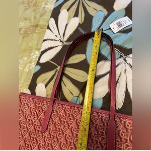 Coach Elegant Pink Patterned Tote Bag